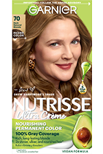 Dark Natural Blonde Hair Color Nutrisse Ultra creme Nourishing permanent color Gray Coverage - Garnier